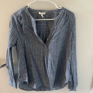 Joie half button blouse